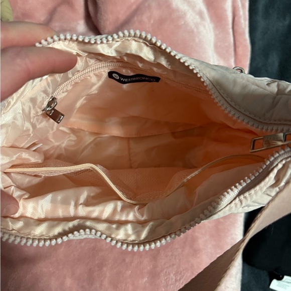 Westbronco Elegant Pink and khaki  Quilted Shoulder Bag and wallets - Picture 5 of 8